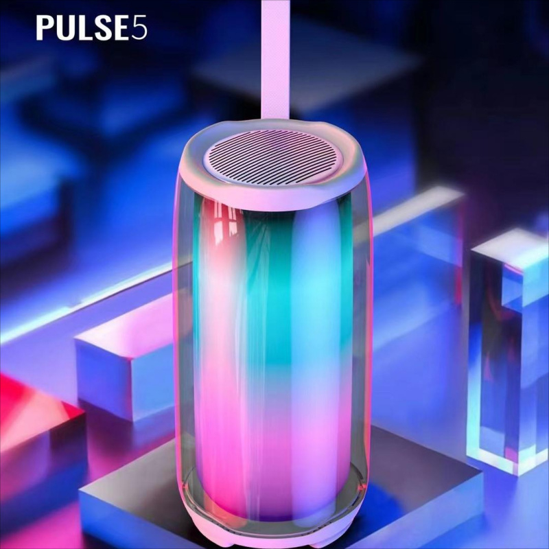 PULSE5 Prijenosni Bluetooth zvučnik pete generacije s pulsirajućim RGB svjetlima, snažnim basom, stolni dekor