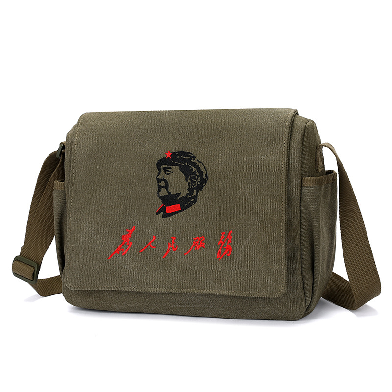 Muška torba preko ramena od Oxford platna, podstava od kanvasa, stil književnog kineskog dizajna, otporna na habanje, za svakodnevnu upotrebu