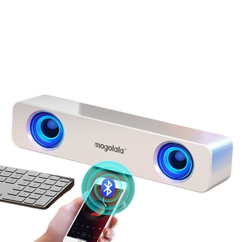 Stolni mini zvučnik s USBnapajanjem, Bluetooth i 3,5 mm, raspon frekvencija 100 Hz–20 kHz, SNR ≥70 dB, IPX7 vodootporan