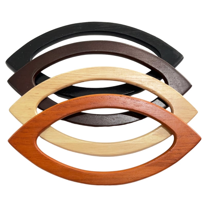 Ξύλινο χερούλι τσάντας | αναπνεύσιμη κατασκευή; κατάλληλο για τσάντες, τσάνες χεριού, λουριά καρπού και αξεσουάρ καμβά τσάντας | Άνοιξη 2025