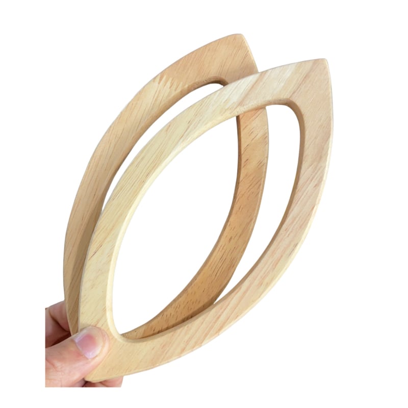 Ξύλινο χερούλι τσάντας | αναπνεύσιμη κατασκευή; κατάλληλο για τσάντες, τσάνες χεριού, λουριά καρπού και αξεσουάρ καμβά τσάντας | Άνοιξη 2025