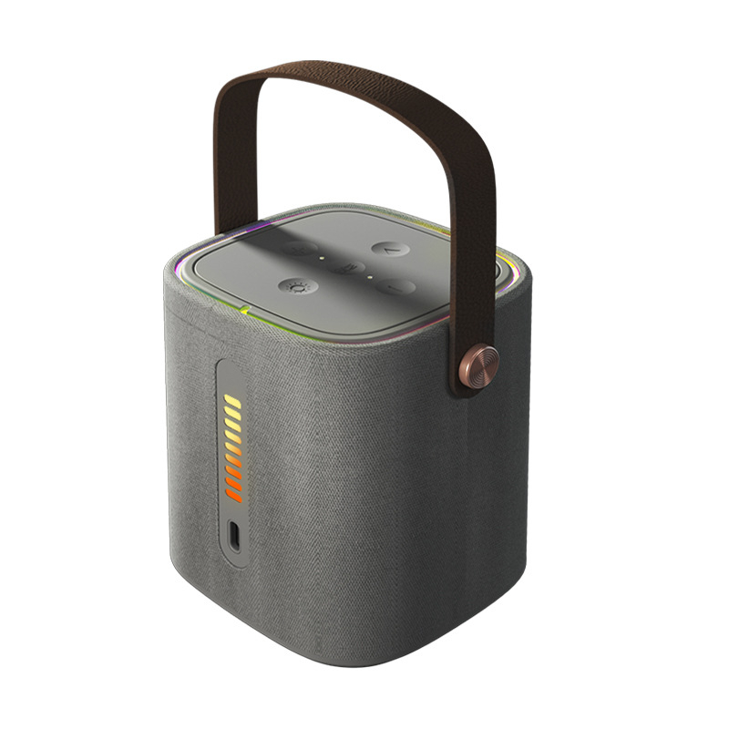 Prijenosni Bluetooth zvučnik s tekstilnim kućištem za stolnu i vanjsku upotrebu, 10W, IPx3, Bluetooth 5.3, ugrađena baterija 1200-2000mAh, raspon frekvencija 100Hz-20kHz