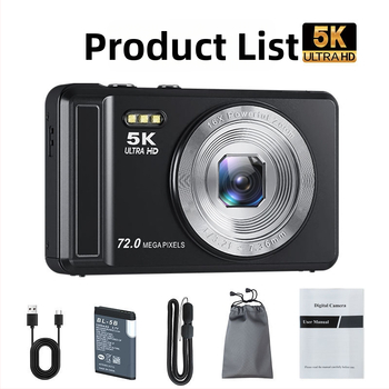 Selfie kamera s 16MP CMOS senzorom, rozlíšenie 4608×2560, 2,8-palcový LCD displej, 16x digitálny zoom, TF karta úložisko