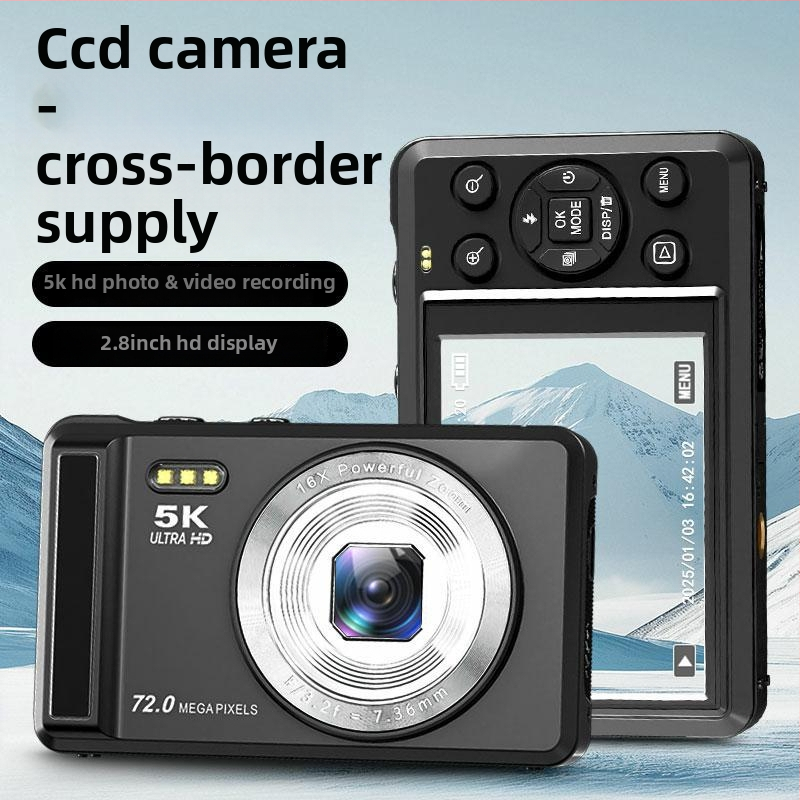 Selfie kamera s 16MP CMOS senzorom, rozlíšenie 4608×2560, 2,8-palcový LCD displej, 16x digitálny zoom, TF karta úložisko