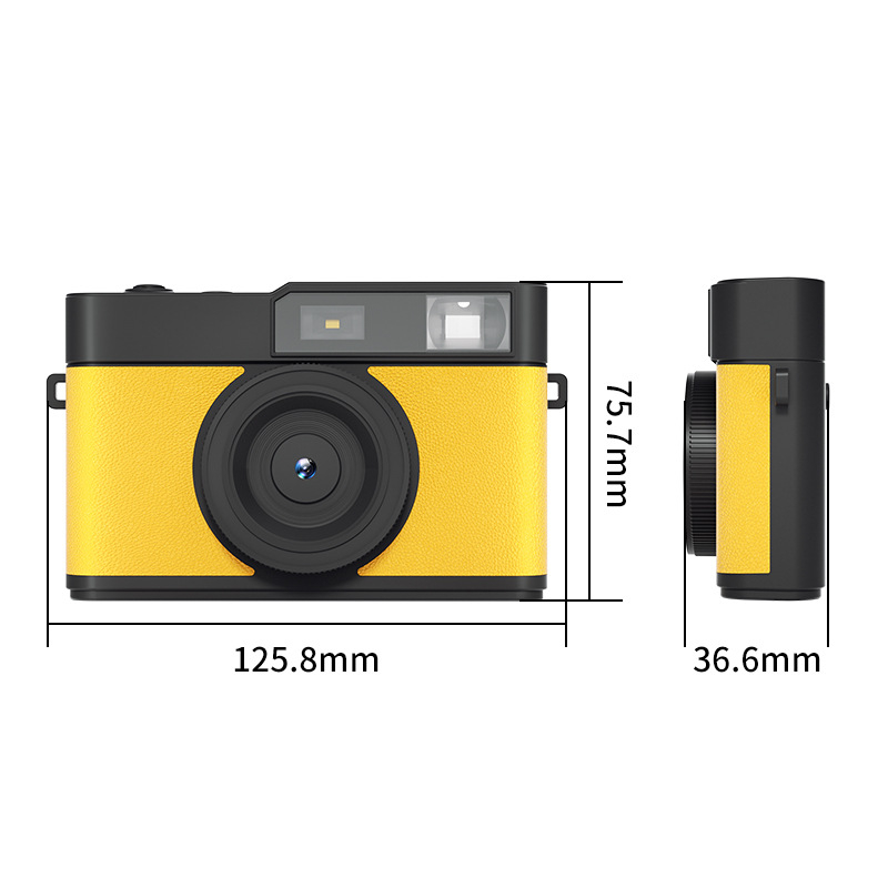 Retro kompaktna kamera (12MP CMOS senzor 1/1.7''), 3x digitalni zum, HD video zapis, USB 3.0, 0.96'' LCD