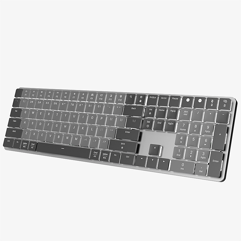 Mehanička tipkovnica CK40 s Bluetooth dvostrukim načinom, ultra-tanki dizajn, linearni prekidač, RGB pozadinsko osvjetljenje, 111 tipki