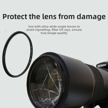 DSLR UV filter – univerzálny, ultra tenký, číre sklo
