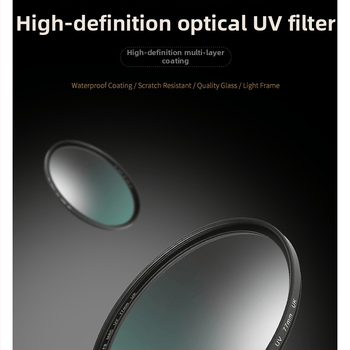 DSLR UV filter – univerzálny, ultra tenký, číre sklo