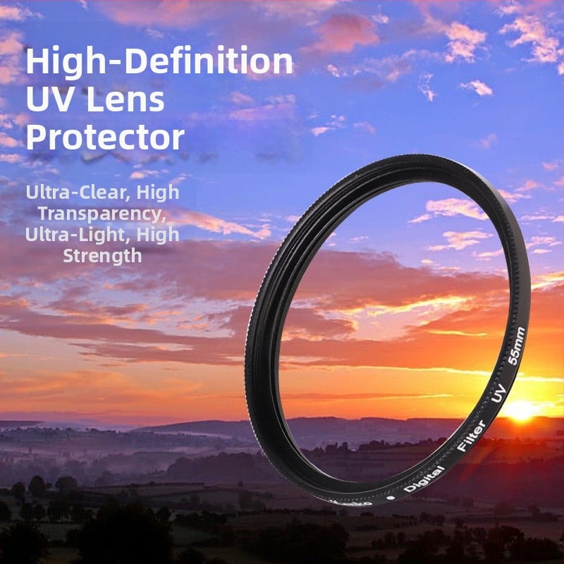 DSLR UV filter – univerzálny, ultra tenký, číre sklo