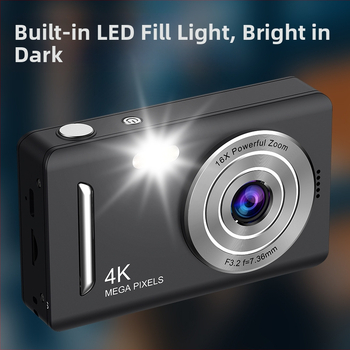 Φωτογραφική μηχανή CCD | Αισθητήρας 5MP, Οπτικό ζουμ 16x, Βίντεο 1080P, Οθόνη 2.3in LCD, περισκοπικός φακός