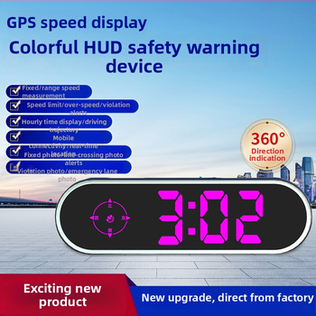 Színes HUD autó LCD-kijelző Beidou GPS-szel, 480P felbontás