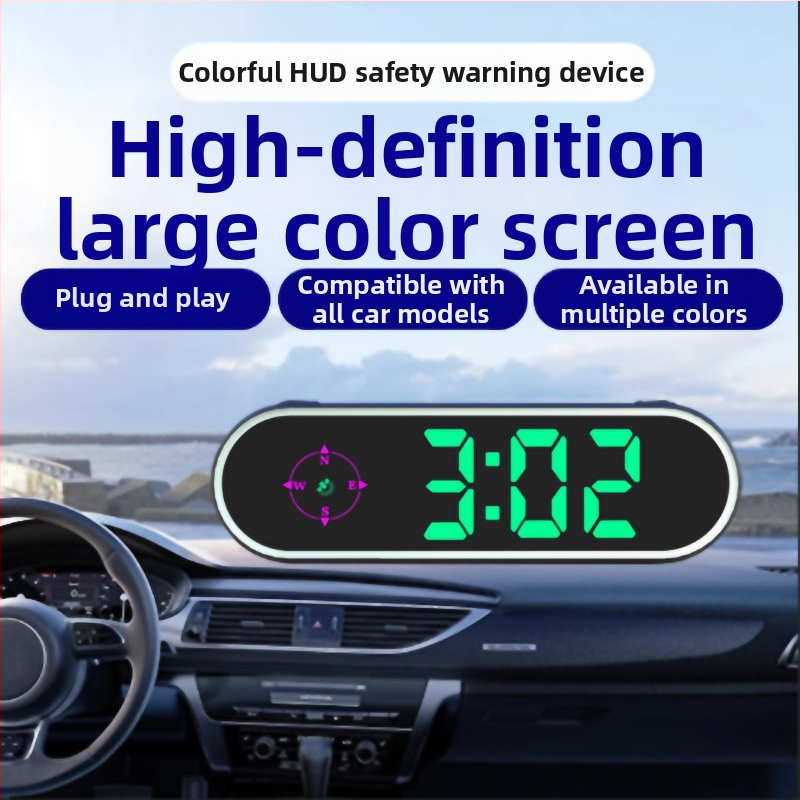 Színes HUD autó LCD-kijelző Beidou GPS-szel, 480P felbontás