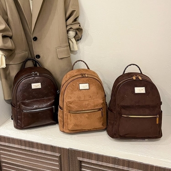 Batoh z PU materiálu s geometrickým vzorom, ramenné popruhy s vzduchovým vankúšom, kompatibilný s 12-palcovým notebookom, kapacita 20-35 l