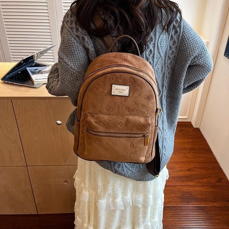 Batoh z PU materiálu s geometrickým vzorom, ramenné popruhy s vzduchovým vankúšom, kompatibilný s 12-palcovým notebookom, kapacita 20-35 l