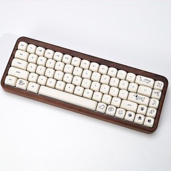 Milk White Puppy Keycap – PBT, zelená os, univerzálna kompatibilita, 98+ klávesy