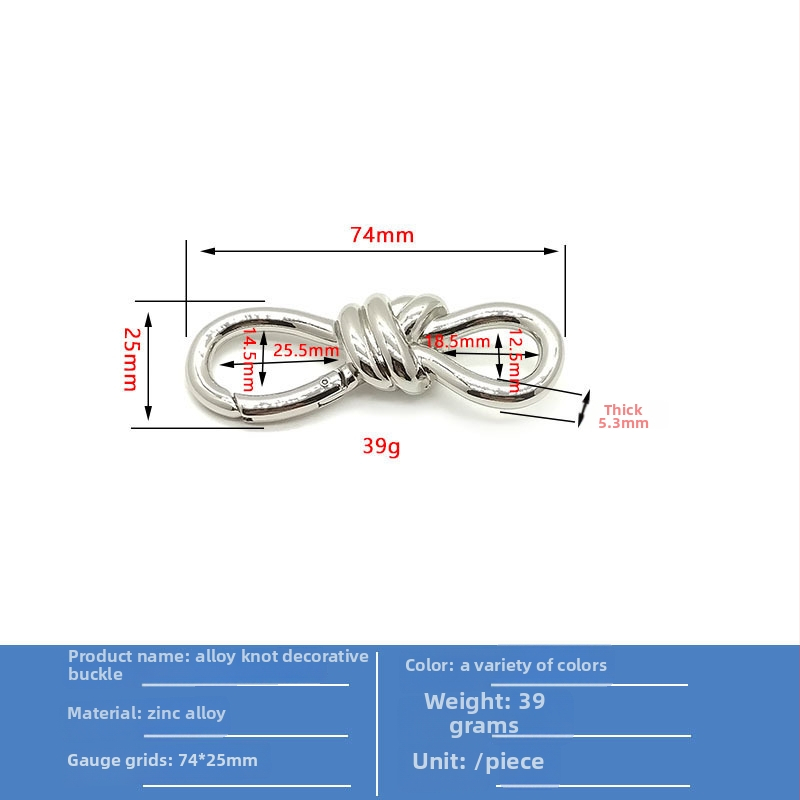 Somu sprādze Hengbang Hardware – cinka sakausējums, pret zādzību, ielu modes stils, 2023. gada pavasaris