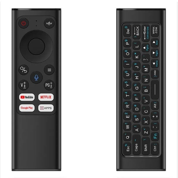 Air Mouse s glasovnim daljinskim upravljačem – Model X9, USB sučelje, domet 10 m, optička rezolucija 111, masa 0.193 kg