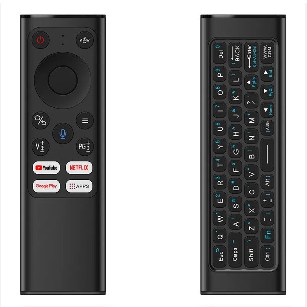 Air Mouse s glasovnim daljinskim upravljačem – Model X9, USB sučelje, domet 10 m, optička rezolucija 111, masa 0.193 kg