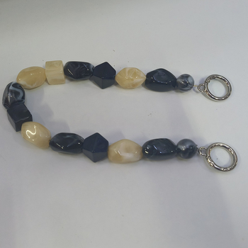 Αλυσίδα τσάντας με χάντρες και αποσπώμενο χερούλι από ρητίνη — υλικά ακρυλικό και ρητίνη; Άνοιξη 2025 κυκλοφορία; Στυλ: Νέα εθνική τάση; Λειτουργία: μειώνει το φορτίο