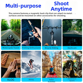 Kamera na hrudník pre vonkajšie použitie (domáce zvieratá a deti) - 2 MP, 1920x1080, 3,6 mm objektív, hmotnosť 107 g, -20°C až 60°C