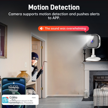 Bezvadu kamera 1080p, 4mm objektīvs, 30 m+ diapazons, nakts redzamība, attālināta kontrole ar mobilo lietotni