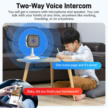 Bežična kamera 1080p, 4mm objektiv, domet 30m+, noćno snimanje, daljinsko upravljanje putem mobilne aplikacije