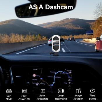 Cameră mini magnetică de buzunar pentru acțiune – 1080p, senzor 2MP, stocare microSD, baterie de aproximativ 2 ore