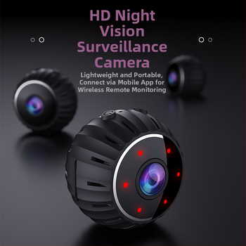 Belaidė Wi‑Fi kamera su naktiniu matymu, X10 modelis, 720p/1080p raiška, nuotolinis stebėjimas, baterijos veikimo laikas 50–60 min