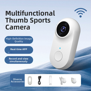 WiFi mini piršto kamera, 2MP, ABS korpusas, modelis A100+, judėjimo įrašo įrenginys motociklams ir naminiams gyvūnėliams