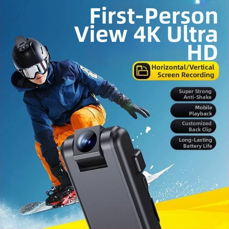 M27 klipsinis galinės kameros vlog įrašymo įrenginys, 4K, 5 valandų baterijos veikimo laikas, išleistas 2023 m.