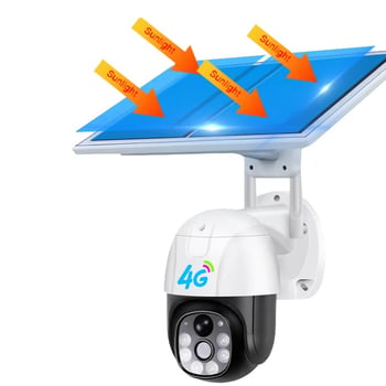 Vanjska V380 solarna kamera s noćnim vidom 1080p, 4G, niska potrošnja energije, pametno kućno praćenje