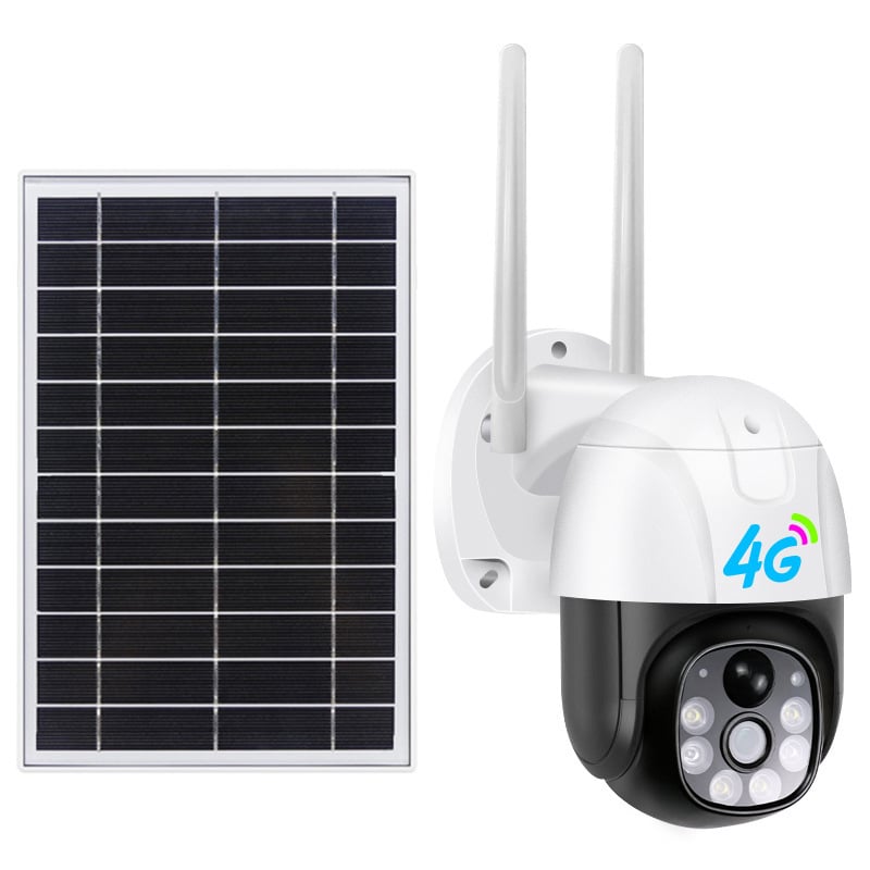 Vanjska V380 solarna kamera s noćnim vidom 1080p, 4G, niska potrošnja energije, pametno kućno praćenje