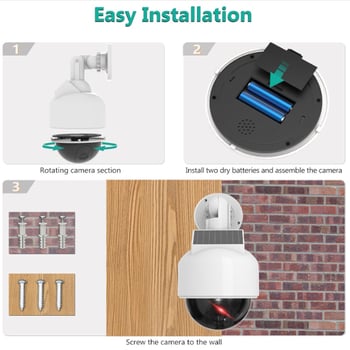 Camera de supraveghere pentru exterior, rezoluție 3MP/2K, lentilă 2.4mm, viziune IR nocturnă până la 60 m, interval de temperatură 10-25°C, utilizare internă/exterioară universală
