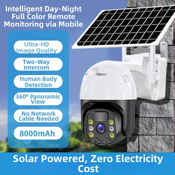 Vanjska IP kamera s solarnim napajanjem, vodootporna, 360° nadzor, HD