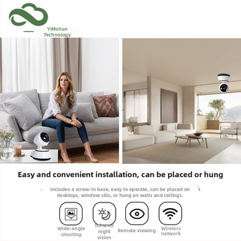 Išmanioji WiFi PTZ kamera su 360° pasukimu, nakties matymas, 1280x960 raiška, įspėjimas, vidaus naudojimui