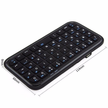 BK103 Mini Bluetooth tipkovnica — dvostruki način ( Bluetooth i žično), 49 tipki, ABS materijal, univerzalna kompatibilnost s desktopom/tabletom/telefonom, lagana i prijenosna