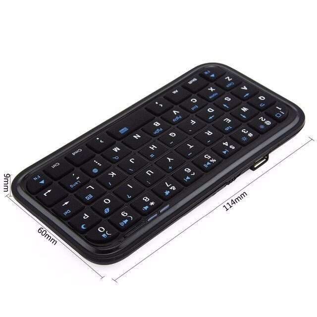 BK103 Mini Bluetooth tipkovnica — dvostruki način ( Bluetooth i žično), 49 tipki, ABS materijal, univerzalna kompatibilnost s desktopom/tabletom/telefonom, lagana i prijenosna