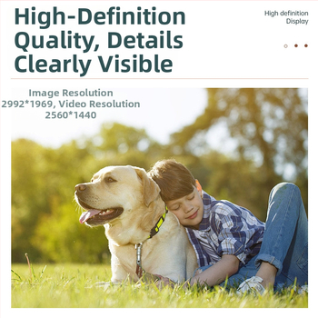 GO5 kamera za kućne ljubimce, 2K HD, 16MP, ABS kućište, vlog snimanje iz prvog lica za mačke i pse, 240 min baterije