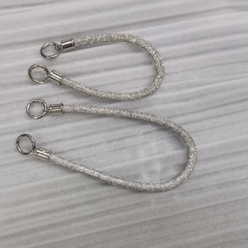 Κινητή αλυσίδα διαμαντιού Hiro Mori με αποσπώμενη λαβή από κυκλικό σωλήνα, μονόχρωτο αξεσουάρ για μείωση βάρους