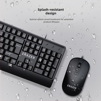 Superpower laidinis klaviatūros ir pelės rinkinys — kabelių komplektas, USB klaviatūra, USB pelė