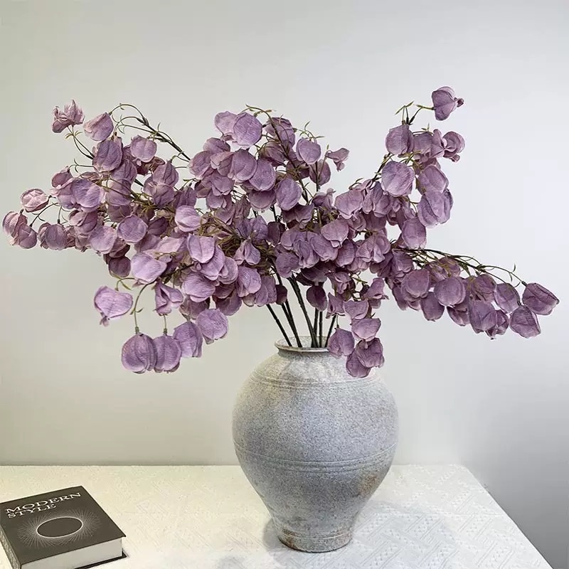 Μπουκέτο τεχνητών μεταξωτών λουλουδιών, ποικιλία Lantern Fruit, μάρκα Ailin; κατάλληλο για γάμους, εξωτερικές εκδηλώσεις και διακόσμηση οικίας