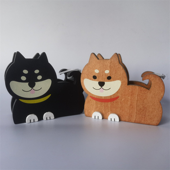 Zakka японски Шиба Ину резач за лента – MDF корпус, модел 11, тегло 54 г, персонализирана ширина на лентата, настолен орнамент