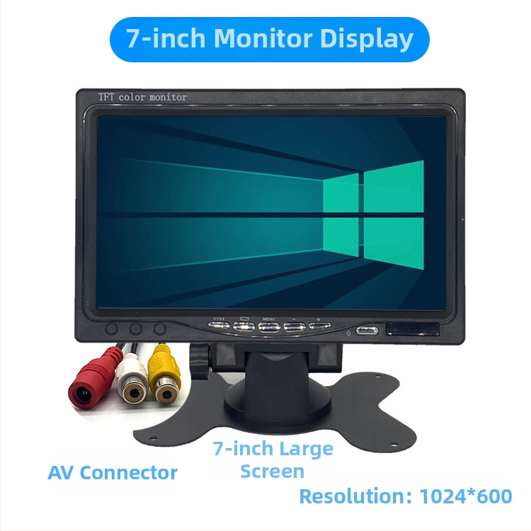 Automobilový LCD displej 7003, LED obrazovka, rozlíšenie 800x480/1024x600, kompatibilita s N/P systémami, analógový vstup