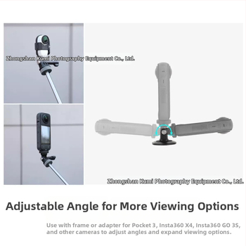 GoPro adapteris universaliems modeliams — ABS, 20 g, adapterio priedai, fiksuota kamera, selfie naudojimas