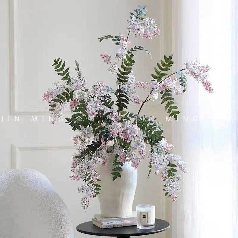 Aranjament din flori de mătase Jin Ming – flori de mătase, pentru nuntă, utilizare în exterior, recuzită pentru fotografii și decor de casă