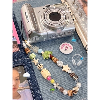 Lanyard pentru telefon cu mărgele din rășină, unisex, șnur din nailon, cataramă metalică, ambalare individuală