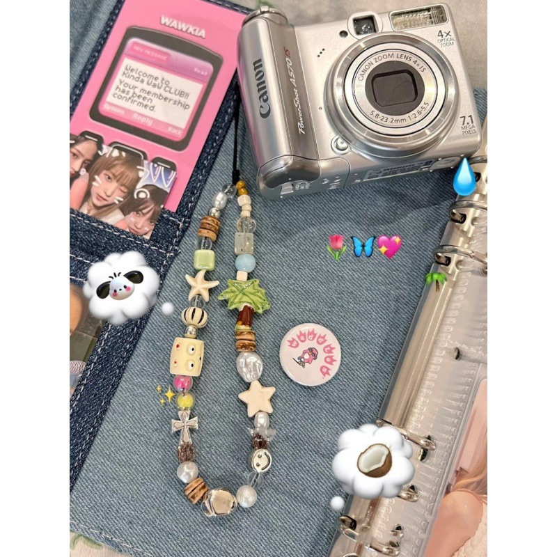 Lanyard pentru telefon cu mărgele din rășină, unisex, șnur din nailon, cataramă metalică, ambalare individuală