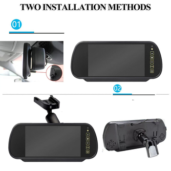 Monitor spätného videnia do auta – 16:9, 1080p, model Cyl-7m, kompatibilný s malými vozidlami, plastové puzdro