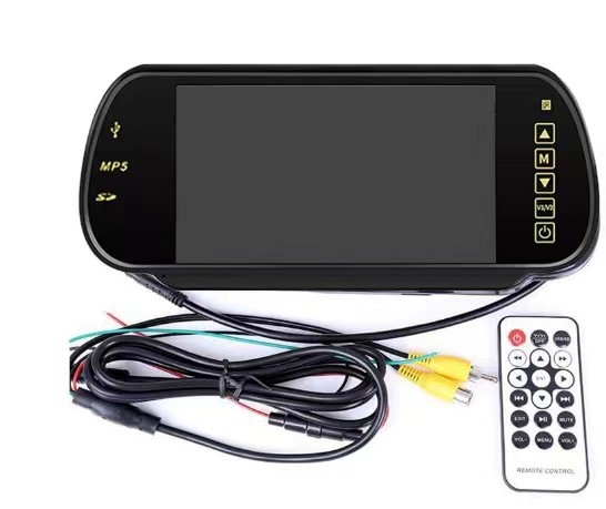 Monitor spätného videnia do auta – 16:9, 1080p, model Cyl-7m, kompatibilný s malými vozidlami, plastové puzdro