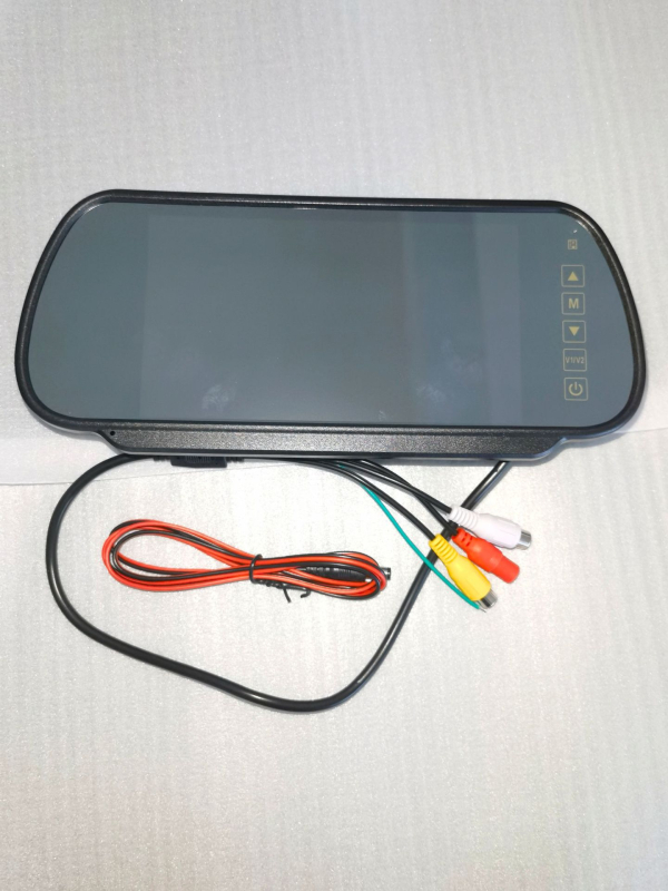 Monitor spätného videnia do auta – 16:9, 1080p, model Cyl-7m, kompatibilný s malými vozidlami, plastové puzdro